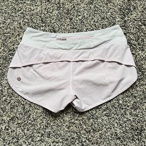 Light pink lululemon shorts
